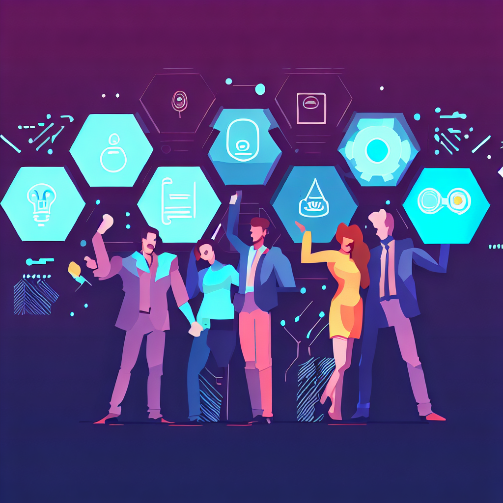 marketing agency that portrays creativity, positivity, strategy, AI automation, business development, and trustability.